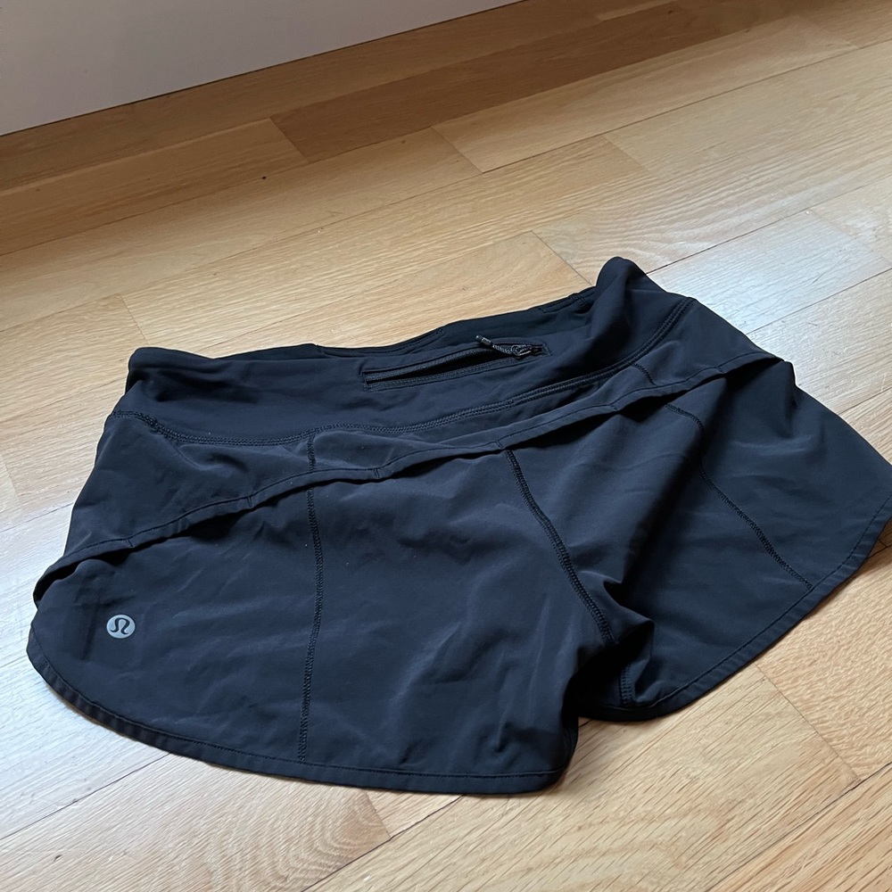 Lululemon Speed Up Black Shorts Size 4
